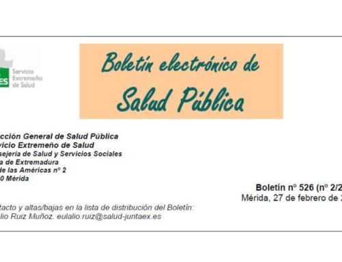 Nuevo número del Boletín electrónico de Salud Pública de Extremadura