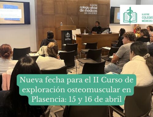 El II Curso de exploración osteomuscular se celebrará finalmente los días 15 y 16 de abril