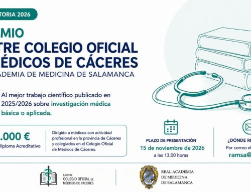 El Colegio de Médicos de Cáceres convoca por segundo año su premio a la investigación médica junto a la RAMSA